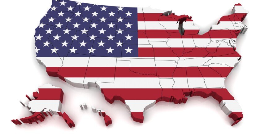 United States of America flag overlay